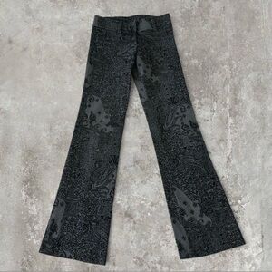 Vintage Sharagano Paisey Print Flare Pants